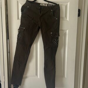 Miss Me Brown Cargo Pants